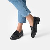 PAUL GREEN Black Leather Classic Loafer 1251 image