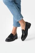 PAUL GREEN Black Leather Classic Loafer 1251 image