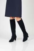 PEDRO ANTON Navy Suede Knee High Boot XAVIA