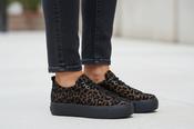 Paul Green Bronze Black Leopard Print Trainer 5417