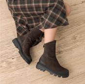 PAUL GREEN Brown Nubuck Ankle Boot 8253 image