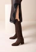UNISA Brown Suede Knee High Boot LENZ image