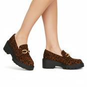 Unisa Leopard Print Chunky Loafer Jerica