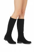CAPRICE Black  Stretch Suedette  Knee Boot