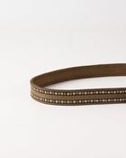 BIBA Khaki Leather Belt STELLA image