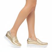 MARCO MOREO Gold Wedge Slip on Shoe BECKY M651k
