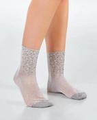 DAILYSOCKS Silver  Shimmer Ankle Socks