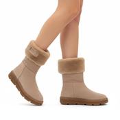 UNISA FOSSY Camel Suede Ugg Style Fur Lined Boot