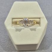 1.25ct Emerald Cut Diamond Ring image