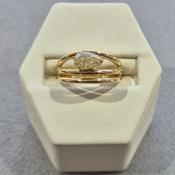 1.00ct Natural Yellow Pear Diamond Ring image