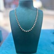 Pearl and 14k Gold Bead Necklace image