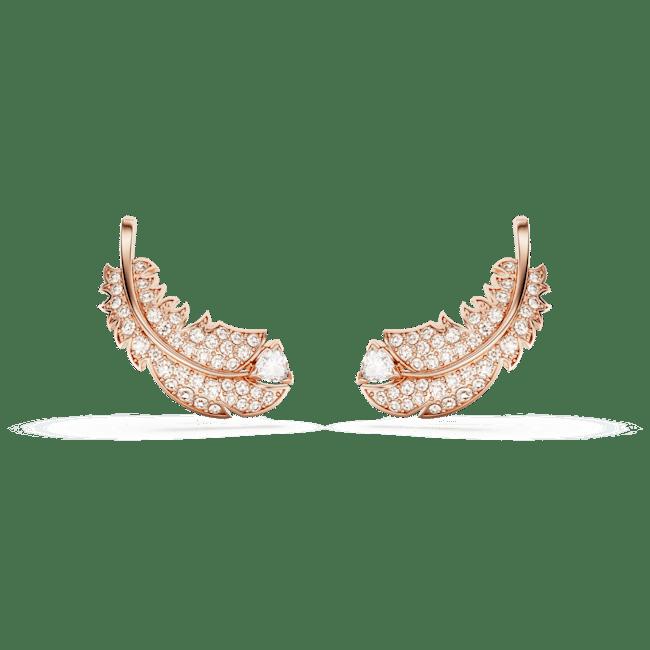 Swarovski nice store feather earrings