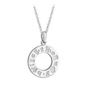 Sterling Silver History of Ireland Doughnut Pendant image