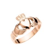 Fallers Ladies 9K Heavy Rose Gold Fallers Claddagh Ring image