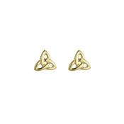 14K Gold Trinity Knot Tiny Earrings