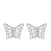 Silver Butterfly Earrings image