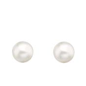Sterling Silver Pearl Stud Earrings image