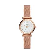 Ladies Fossil Carlie Rose Tone Watch image