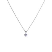 Diamonfire Solitaire Pendant Sterling Silver 2CT