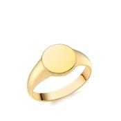 Ladies Round Small Signet Ring image
