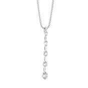 Drop Pendant with 5 Clear Stones image
