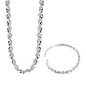 Circular Necklace and Bracelet Set image