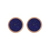 Bronzallure Shiny Round Onix Gem Earrings image