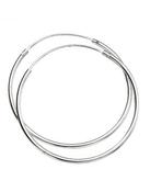 Silver Hoop Earrings 30MM image