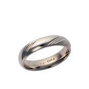 9K White Gold Wedding Ring 5MM image
