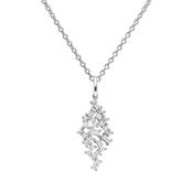 Diamonfire Baguette Zirconia Scatter Pendant