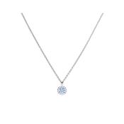 Diamonfire Sky Blue Zirconia Pave Set Necklace