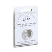 Silver Lox Secure Earring Backs Two Pair Pack image