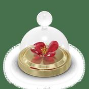 Swarovski Garden Tales Red Poppy Bell Jar