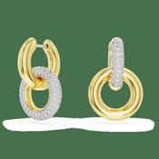 Swarovski Dextera Interlinked Hoop Earrings image
