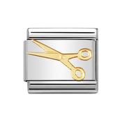 Composable Classic Link Little Scissors in 18k Gold