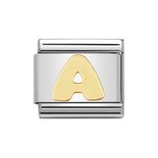 Composable Classic Link Letter in 18k Gold