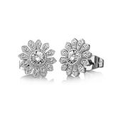 Newbridge Flower Earrings Clear Stone image