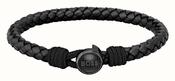 Boss Jewellery Gents Black Braided Leather image