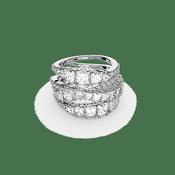 Swarovski Mixed Cut Twist Wrap ring image