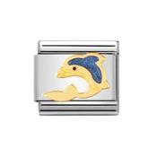 Composable Classic Link Blue Dolphin in 18k Gold