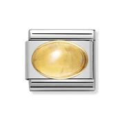 Composable Classic Link with Citrine Stone and 18k Gold