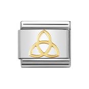 Composable Classic Link Trinity Knot in 18k Gold