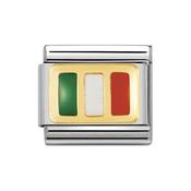 Composable Classic Link Irish Flag in 18k Gold