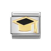 Composable Classic Link Black Graduate Hat in 18k Gold