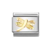 Composable Classic Link Etched Dragonfly in 18k Gold