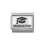 Composable Classic Link Oxidised Graduation Cap in Sterling Silver