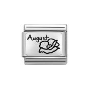Composable Classic Link August Flower in Sterling Silver