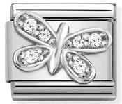 Composable Classic Link CZ Butterfly in Sterling Silver