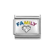 Composable Classic Link Family Zirconia Heart in Sterling Silver