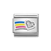 Composable Classic Link Zirconia Rainbow in Sterling Silver